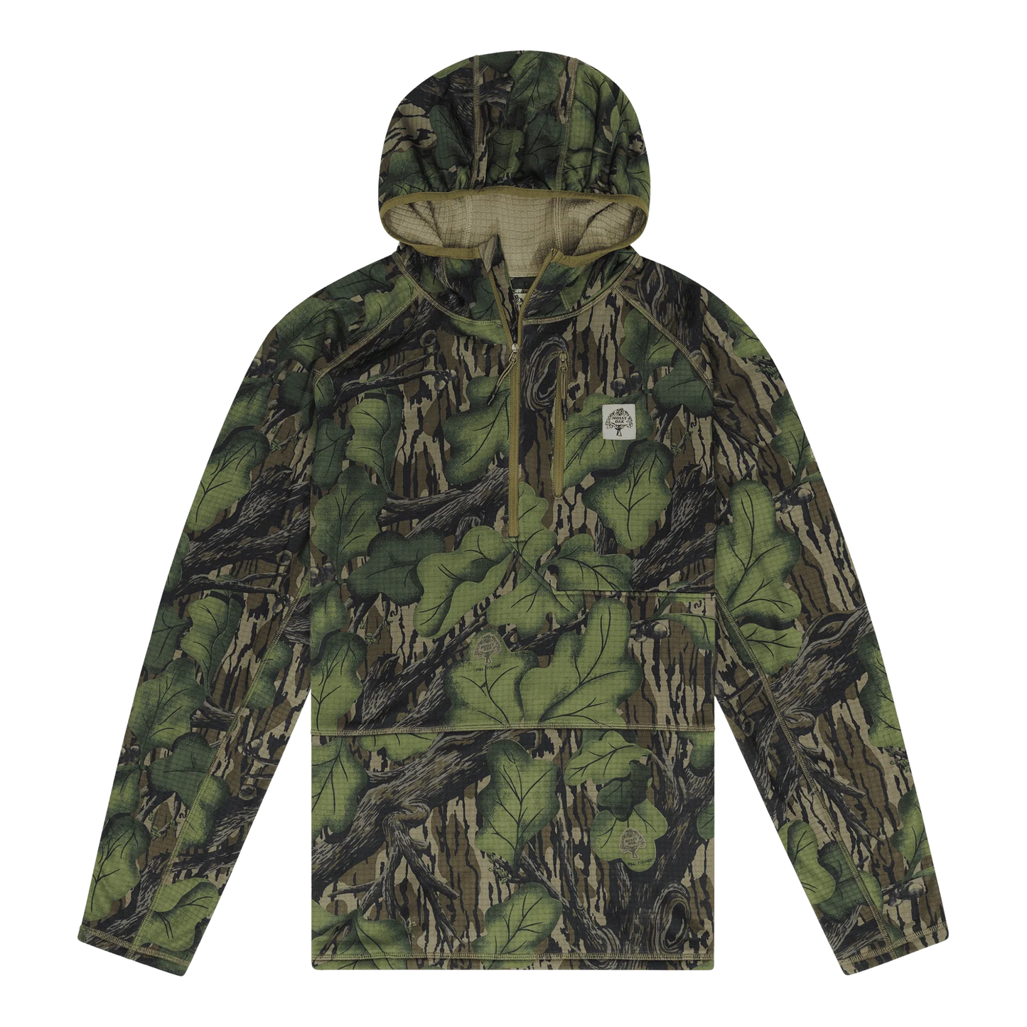 WOODSMAN GRID FLEECE 1/4 ZIP HOODIE