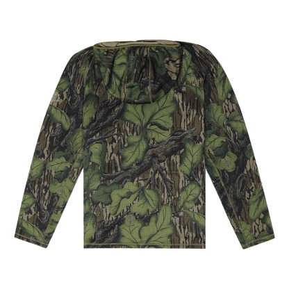 WOODSMAN GRID FLEECE 1/4 ZIP HOODIE