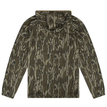 WOODSMAN GRID FLEECE 1/4 ZIP HOODIE